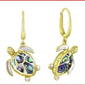 Na Hoku Sea Turtle Leverback Earrings